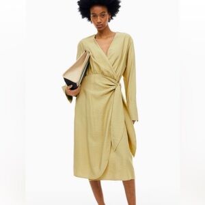 H&M Conscious Choice Tie-Detail Wrap Dress NWT XXL